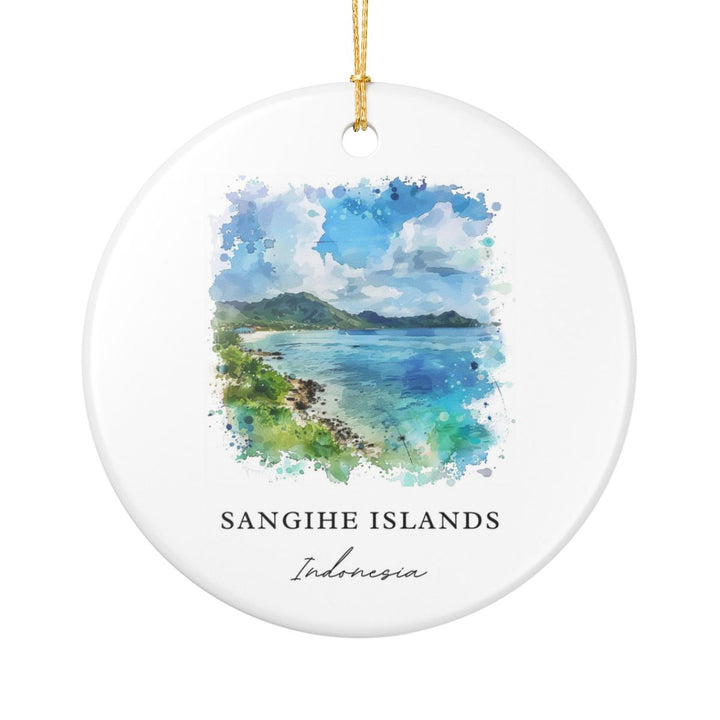 Sangihe Islands Indonesia Ornament: Unique Sangihe Islands Souvenir, Sangihe Islands Indonesia Xmas Decor, and Authentic Sangihe Islands Gift