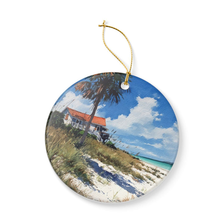 Sanibel Island USA Ornament: Unique Sanibel Island Souvenir, Sanibel Island USA Xmas Decor, and Authentic Sanibel Island Gift