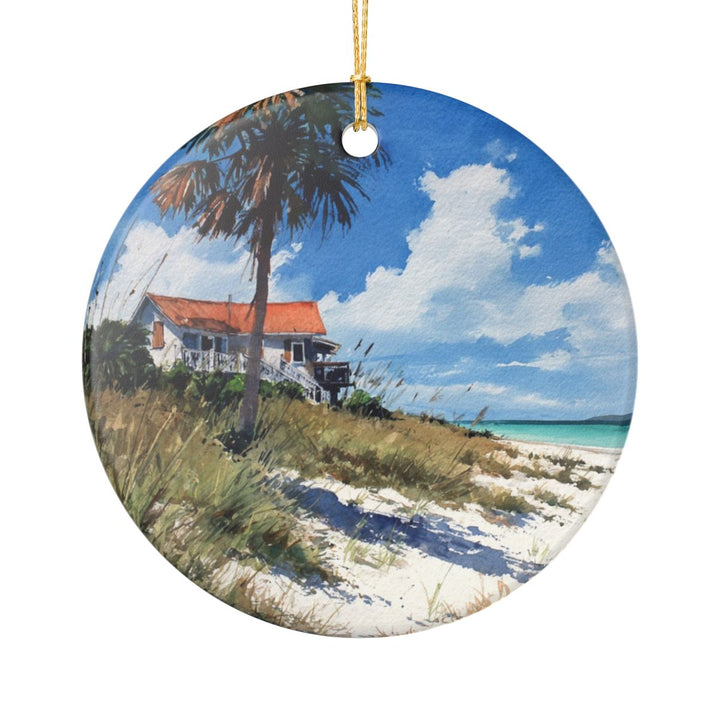 Sanibel Island USA Ornament: Unique Sanibel Island Souvenir, Sanibel Island USA Xmas Decor, and Authentic Sanibel Island Gift