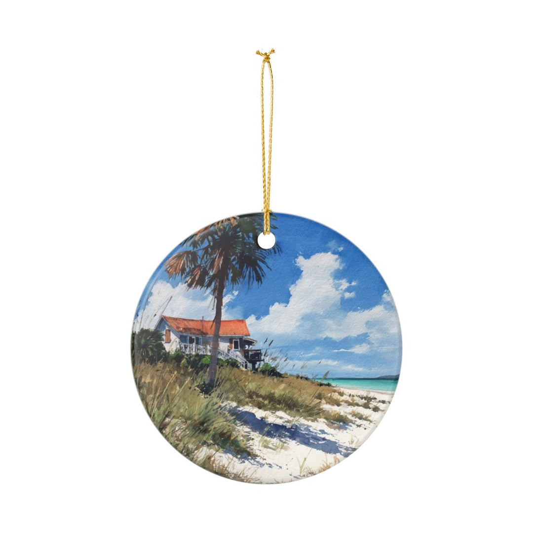 Sanibel Island USA Ornament: Unique Sanibel Island Souvenir, Sanibel Island USA Xmas Decor, and Authentic Sanibel Island Gift