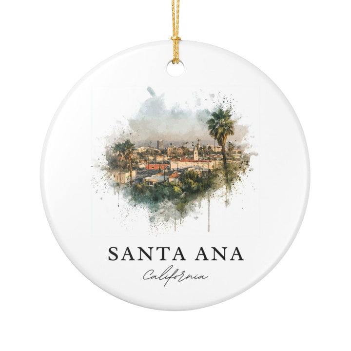 Santa Ana Ornament: Unique Santa Ana Souvenir, Santa Ana Xmas Decor, and Authentic Santa Ana Gift