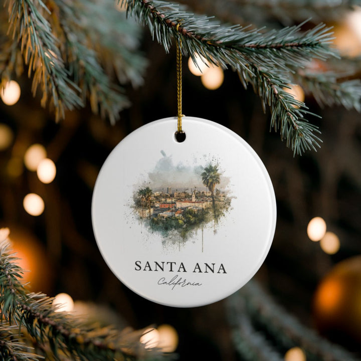 Santa Ana Ornament: Unique Santa Ana Souvenir, Santa Ana Xmas Decor, and Authentic Santa Ana Gift