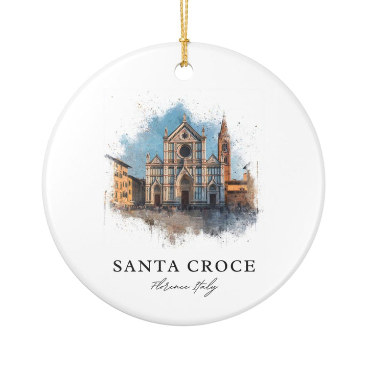 Santa Croce Florence Italy Ornament: Unique Santa Croce Florence Souvenir, Santa Croce Florence Xmas Decor, and Authentic Santa Croce Florence Gift