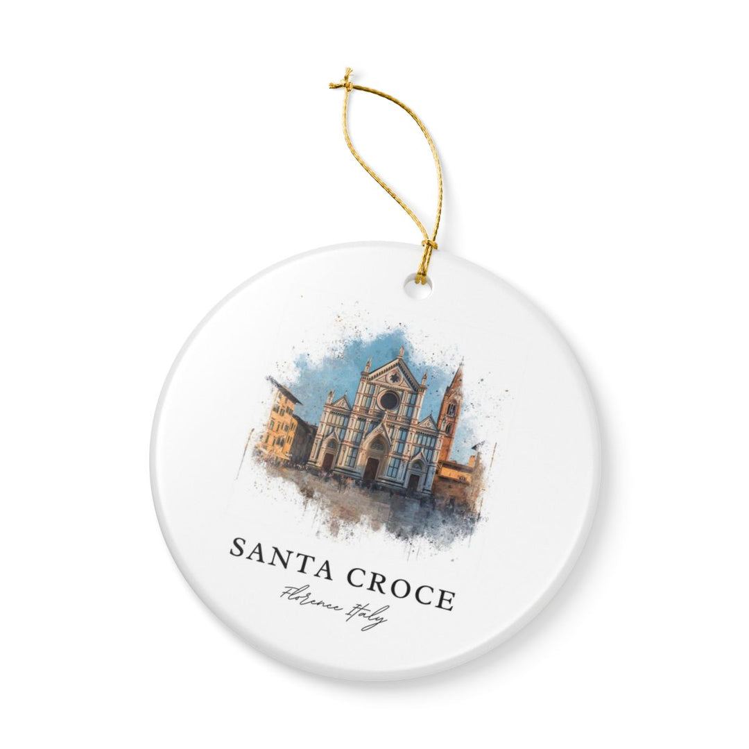 Santa Croce Florence Italy Ornament: Unique Santa Croce Florence Souvenir, Santa Croce Florence Xmas Decor, and Authentic Santa Croce Florence Gift