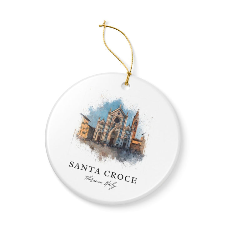 Santa Croce Florence Italy Ornament: Unique Santa Croce Florence Souvenir, Santa Croce Florence Xmas Decor, and Authentic Santa Croce Florence Gift