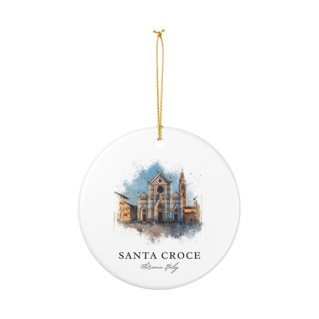 Santa Croce Florence Italy Ornament: Unique Santa Croce Florence Souvenir, Santa Croce Florence Xmas Decor, and Authentic Santa Croce Florence Gift