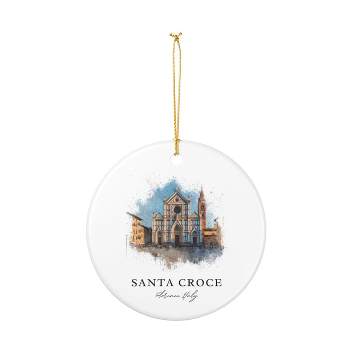 Santa Croce Florence Italy Ornament: Unique Santa Croce Florence Souvenir, Santa Croce Florence Xmas Decor, and Authentic Santa Croce Florence Gift