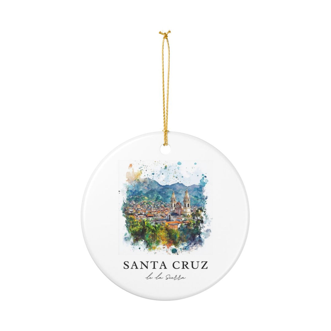 Santa Cruz DE LA Sierra Ornament: Unique Santa Cruz DE LA Sierra Souvenir, Santa Cruz DE LA Sierra Xmas Decor, and Authentic Santa Cruz DE LA Sierra Gift