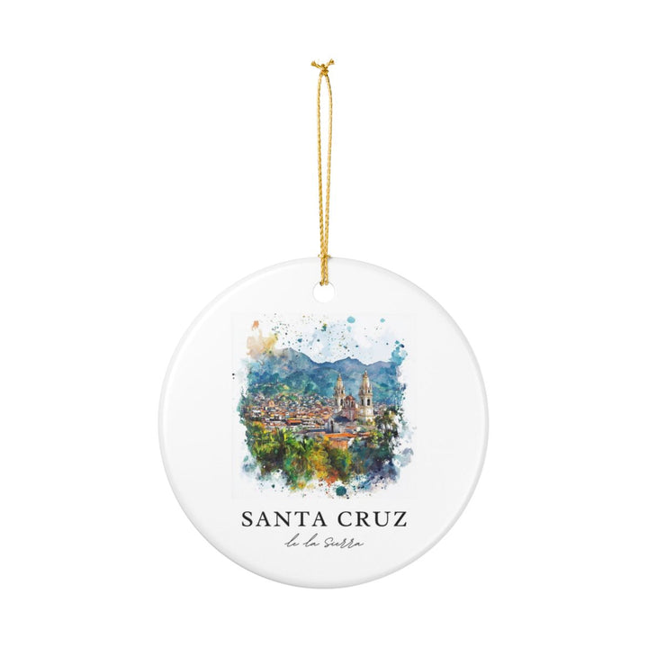 Santa Cruz DE LA Sierra Ornament: Unique Santa Cruz DE LA Sierra Souvenir, Santa Cruz DE LA Sierra Xmas Decor, and Authentic Santa Cruz DE LA Sierra Gift