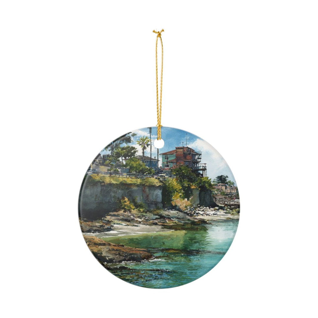 Santa Cruz California USA Ornament: Unique Santa Cruz Souvenir, Santa Cruz California Xmas Decor, and Authentic Santa Cruz Gift