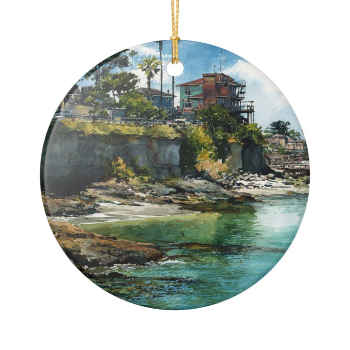 Santa Cruz California USA Ornament: Unique Santa Cruz Souvenir, Santa Cruz California Xmas Decor, and Authentic Santa Cruz Gift