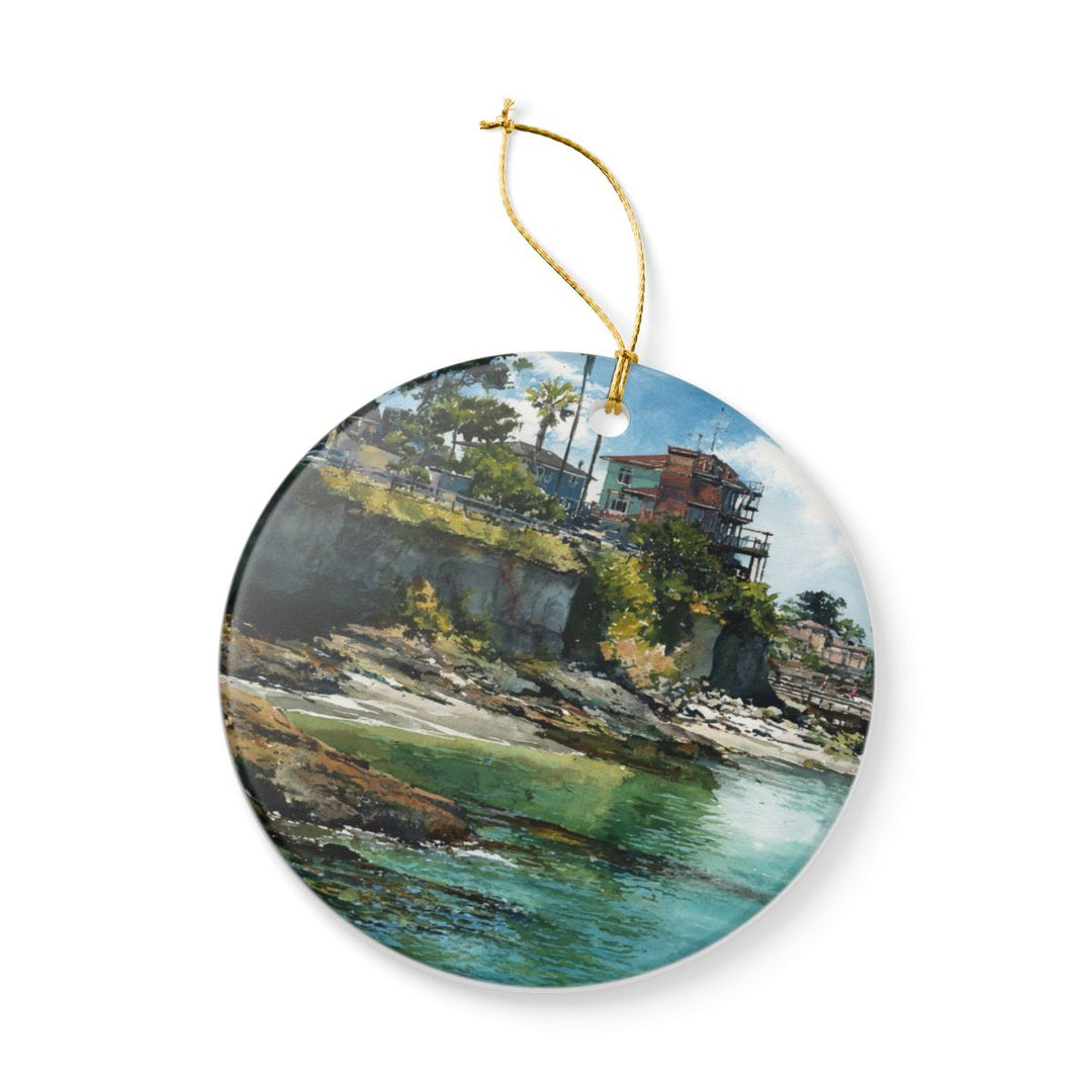 Santa Cruz California USA Ornament: Unique Santa Cruz Souvenir, Santa Cruz California Xmas Decor, and Authentic Santa Cruz Gift