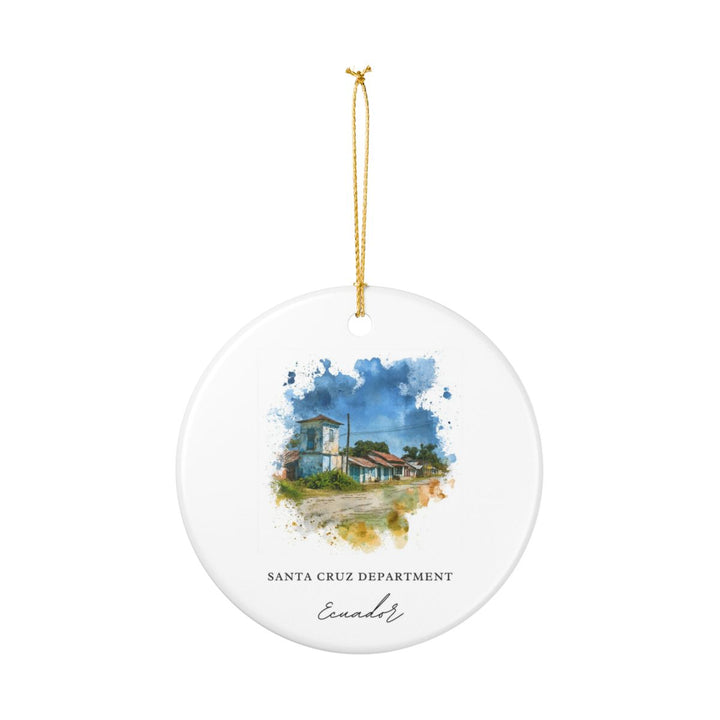 Santa Cruz USA Ornament: Unique Santa Cruz Souvenir, Santa Cruz USA Xmas Decor, and Authentic Santa Cruz Gift