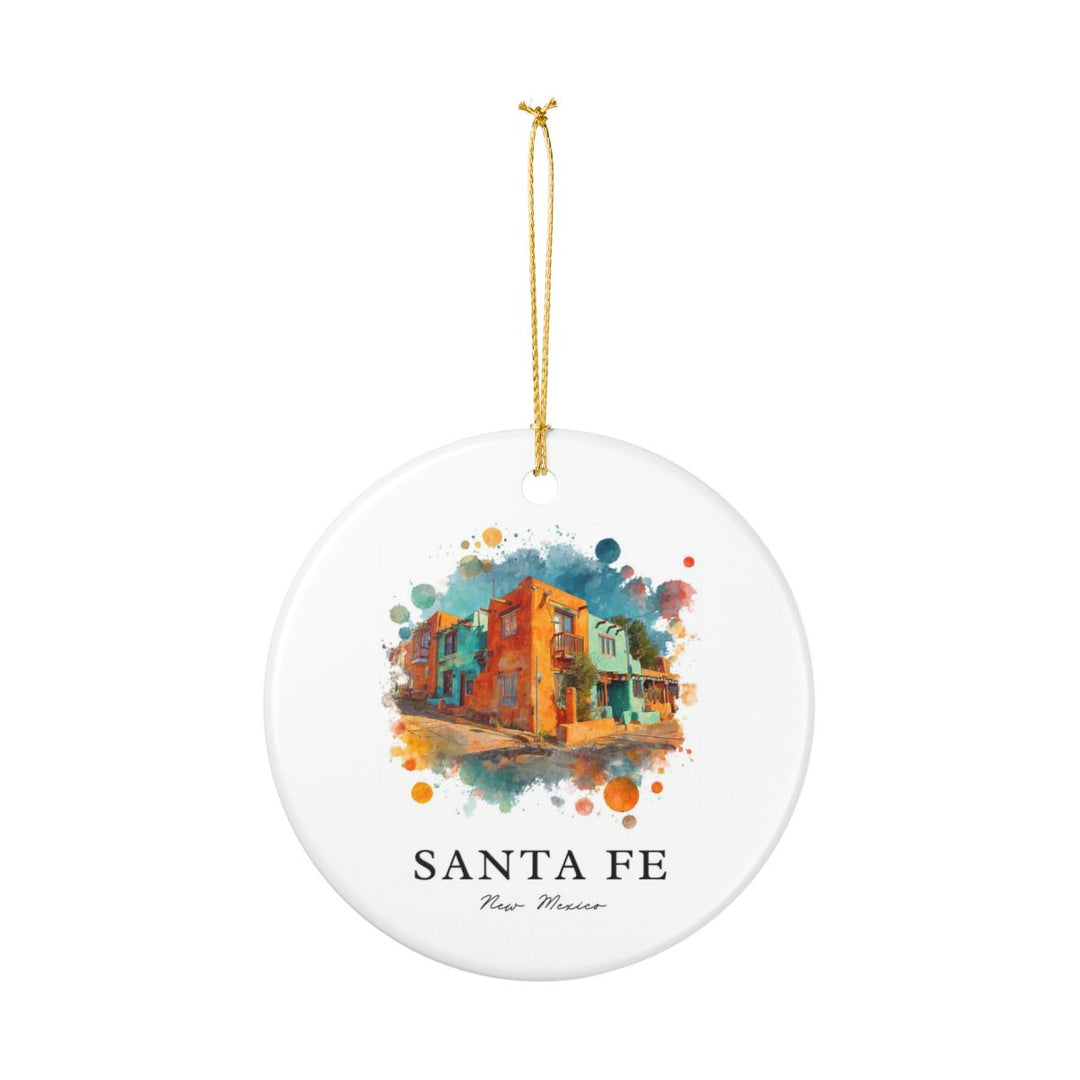 Santa Fe New Mexico Ornament: Unique Santa Fe Souvenir, Santa Fe New Mexico Xmas Decor, and Authentic Santa Fe Gift