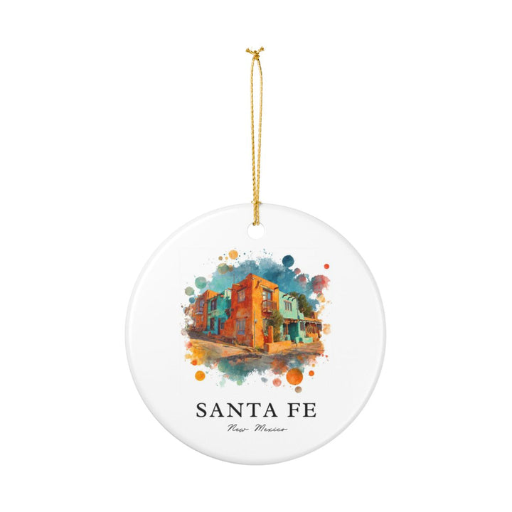 Santa Fe New Mexico Ornament: Unique Santa Fe Souvenir, Santa Fe New Mexico Xmas Decor, and Authentic Santa Fe Gift
