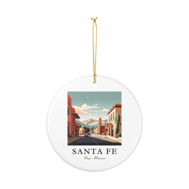 Santa Fe New Mexico Ornament: Unique Santa Fe Souvenir, Santa Fe New Mexico Xmas Decor, and Authentic Santa Fe Gift
