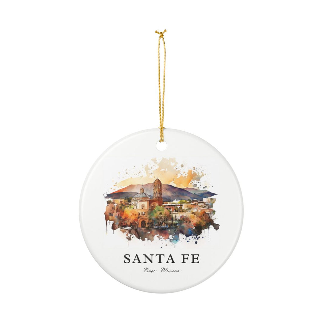 Santa Fe New Mexico Ornament: Unique Santa Fe Souvenir, Santa Fe New Mexico Xmas Decor, and Authentic Santa Fe Gift