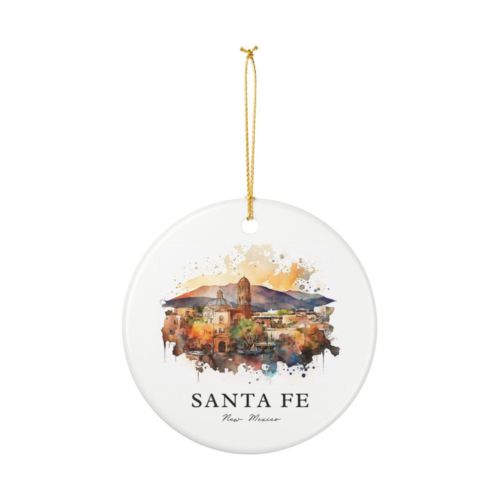 Santa Fe New Mexico Ornament: Unique Santa Fe Souvenir, Santa Fe New Mexico Xmas Decor, and Authentic Santa Fe Gift
