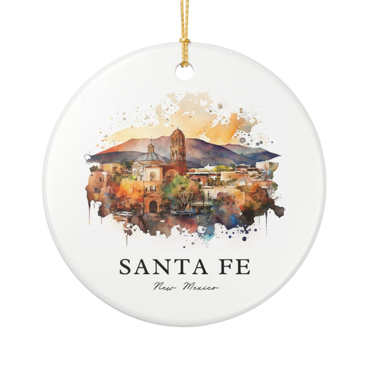 Santa Fe New Mexico Ornament: Unique Santa Fe Souvenir, Santa Fe New Mexico Xmas Decor, and Authentic Santa Fe Gift
