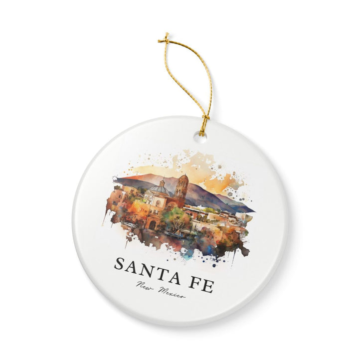 Santa Fe New Mexico Ornament: Unique Santa Fe Souvenir, Santa Fe New Mexico Xmas Decor, and Authentic Santa Fe Gift