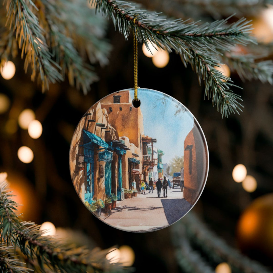Santa Fe New Mexico Ornament: Unique Santa Fe Souvenir, Santa Fe New Mexico Xmas Decor, and Authentic Santa Fe Gift