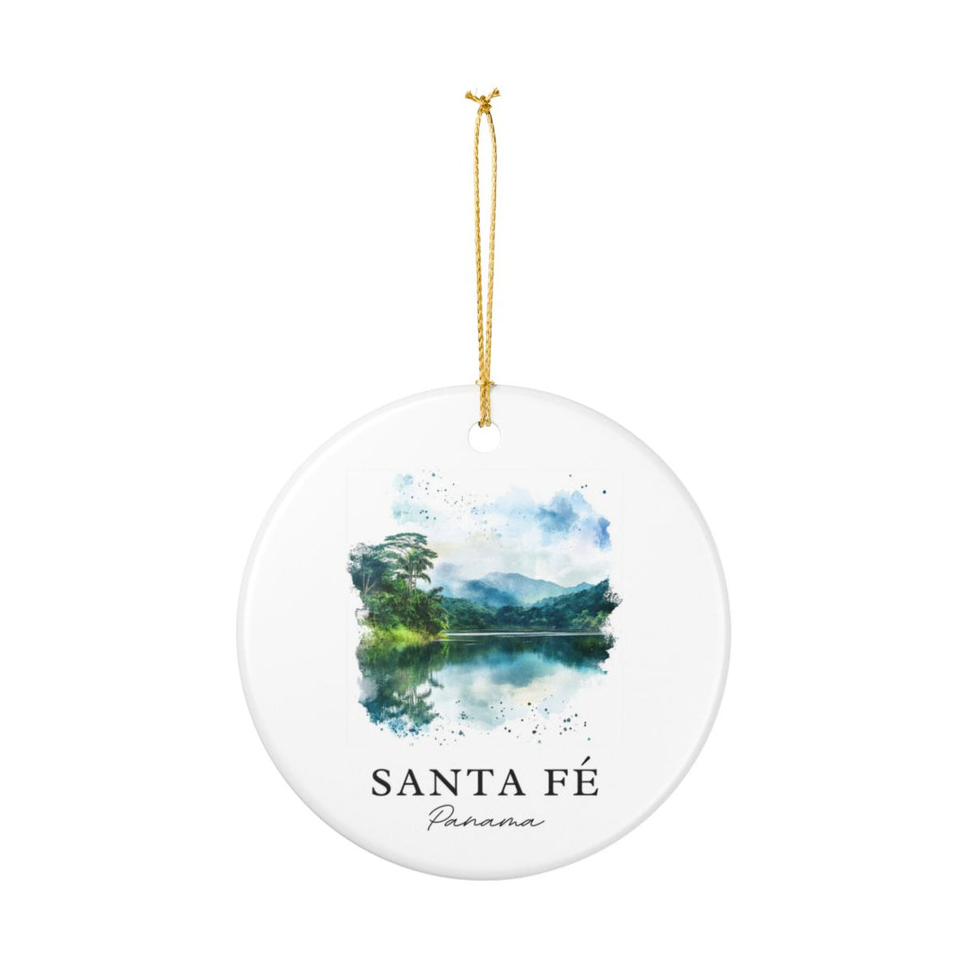 Santa Fé Panama Ornament: Unique Santa Fé Panama Souvenir, Santa Fé Panama Xmas Decor, and Authentic Santa Fé Panama Gift