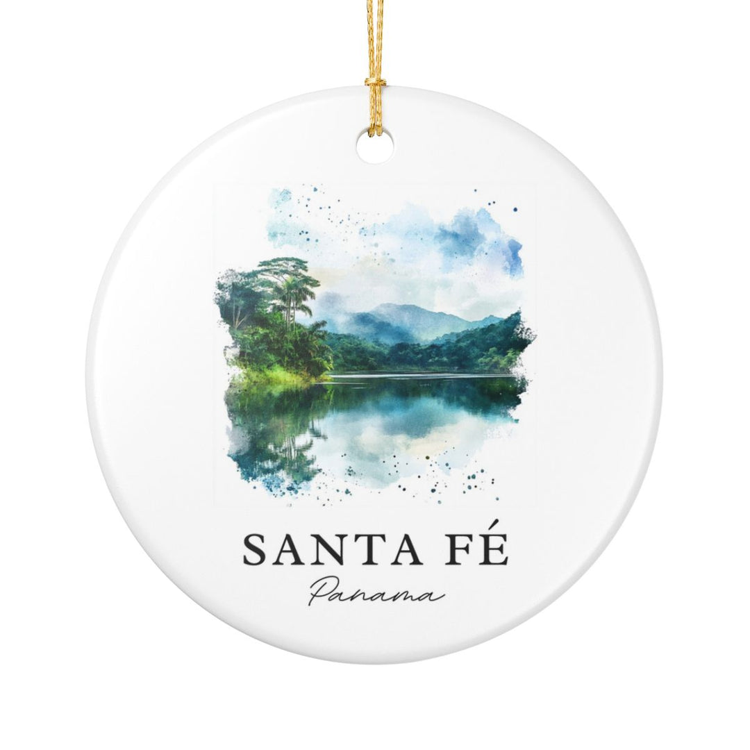 Santa Fé Panama Ornament: Unique Santa Fé Panama Souvenir, Santa Fé Panama Xmas Decor, and Authentic Santa Fé Panama Gift