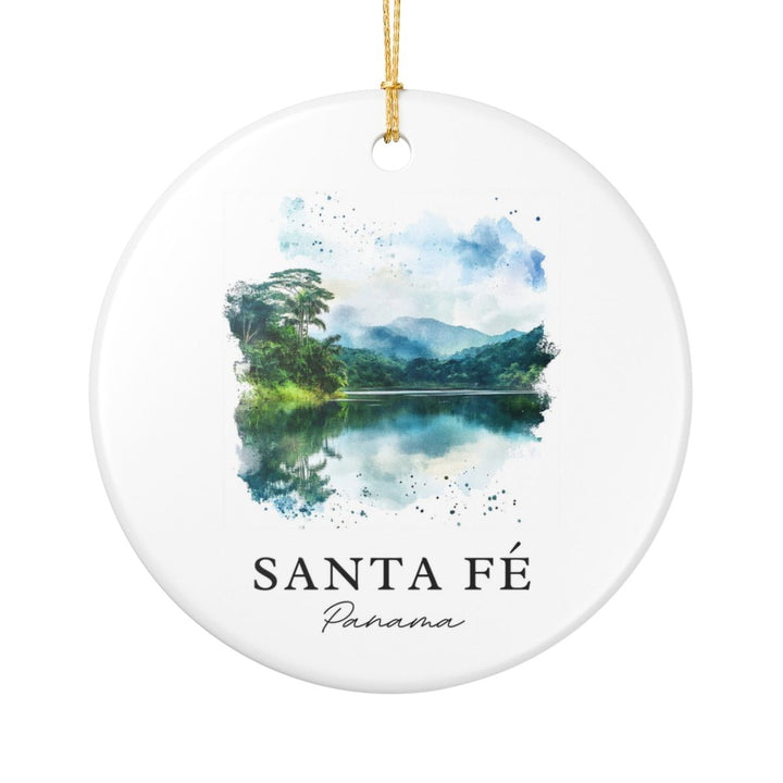 Santa Fé Panama Ornament: Unique Santa Fé Panama Souvenir, Santa Fé Panama Xmas Decor, and Authentic Santa Fé Panama Gift