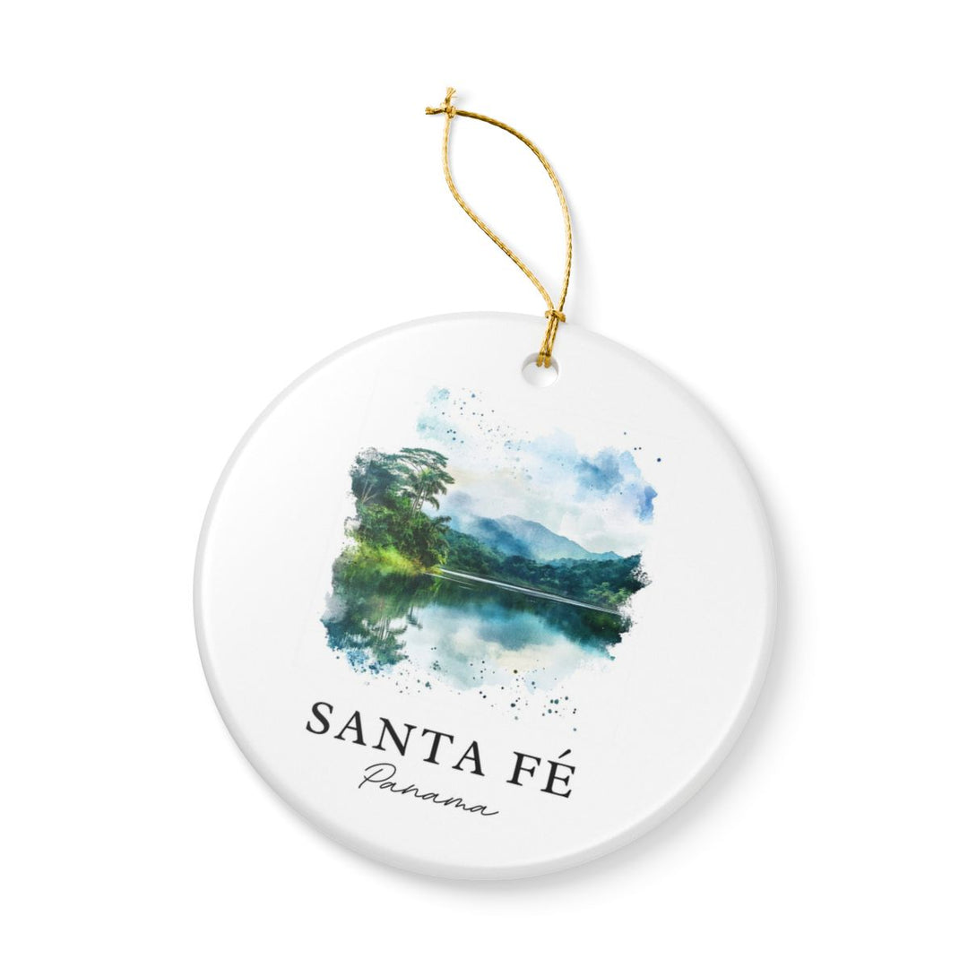 Santa Fé Panama Ornament: Unique Santa Fé Panama Souvenir, Santa Fé Panama Xmas Decor, and Authentic Santa Fé Panama Gift