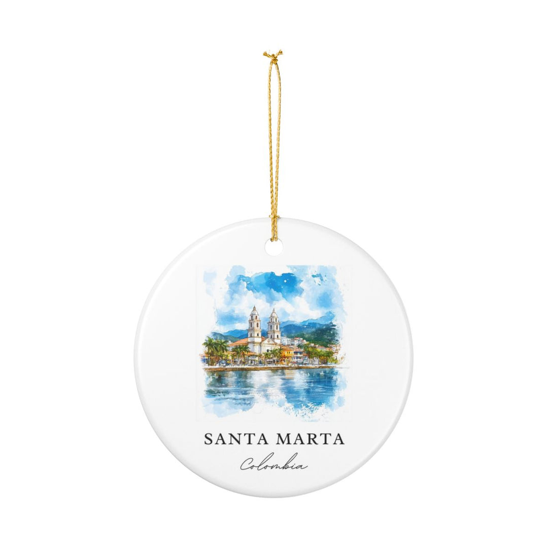 Santa Marta Colombia Ornament: Unique Santa Marta Souvenir, Santa Marta Colombia Xmas Decor, and Authentic Santa Marta Gift