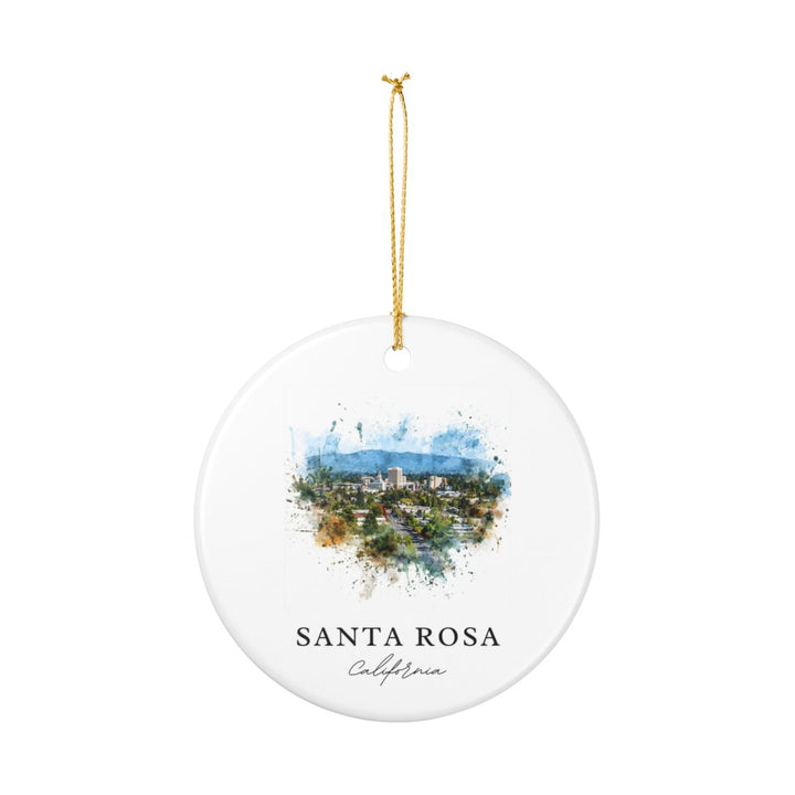 Santa Rosa California Ornament: Unique Santa Rosa Souvenir, Santa Rosa California Xmas Decor, and Authentic Santa Rosa Gift