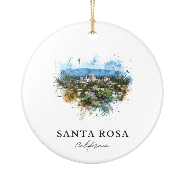 Santa Rosa California Ornament: Unique Santa Rosa Souvenir, Santa Rosa California Xmas Decor, and Authentic Santa Rosa Gift