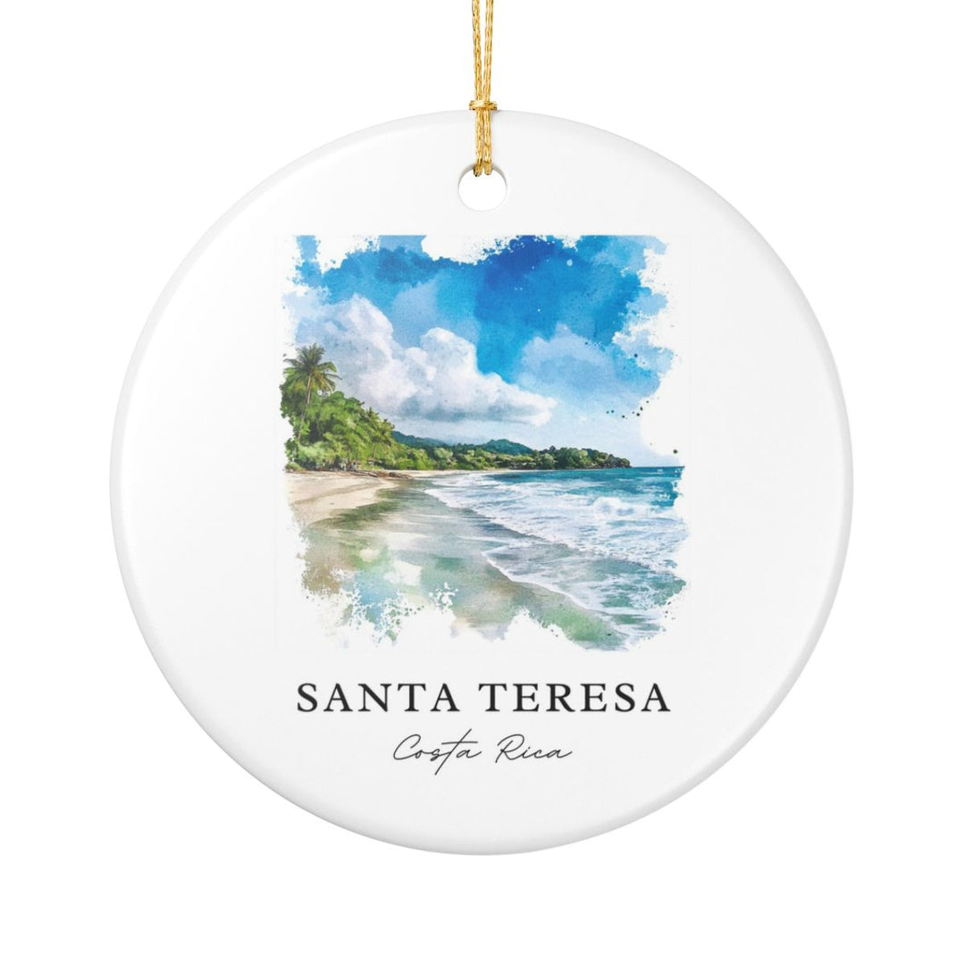 Santa Teresa Costa Rica Ornament: Unique Santa Teresa Costa Rica Souvenir, Santa Teresa Costa Rica Xmas Decor