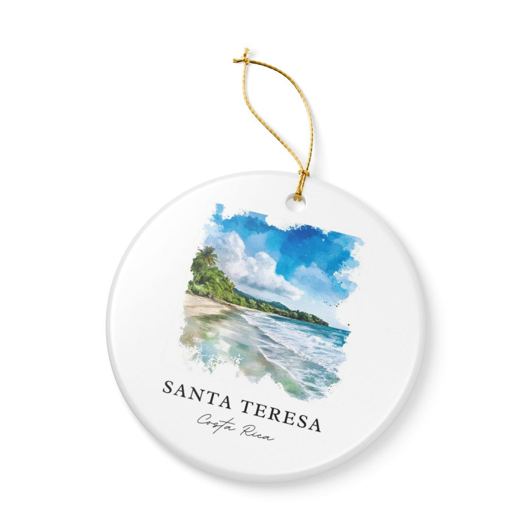 Santa Teresa Costa Rica Ornament: Unique Santa Teresa Costa Rica Souvenir, Santa Teresa Costa Rica Xmas Decor
