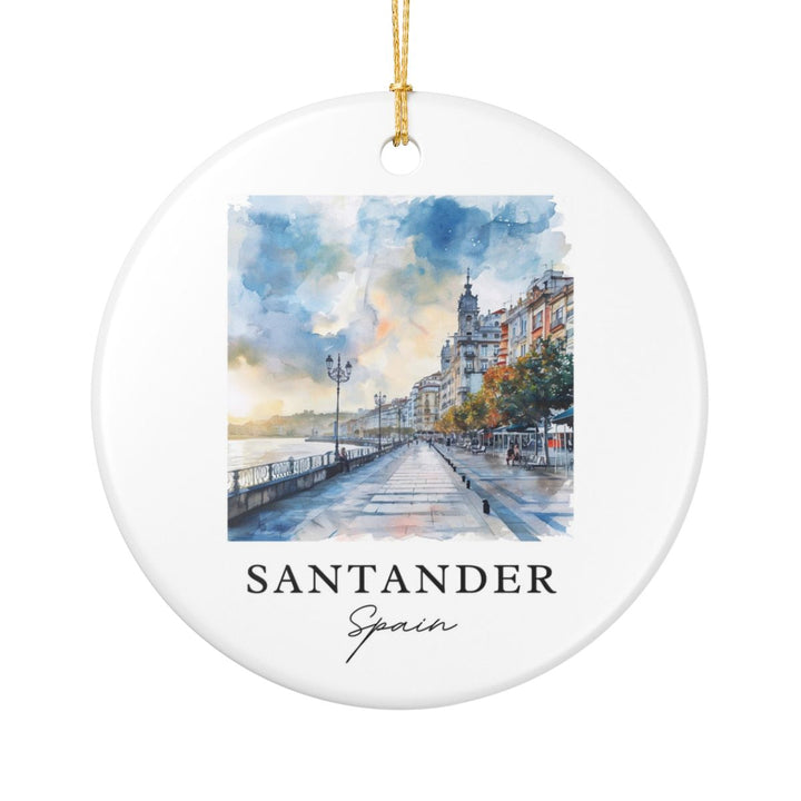 Santander Spain Ornament: Unique Santander Spain Souvenir, Santander Spain Xmas Decor, and Authentic Santander Spain Gift
