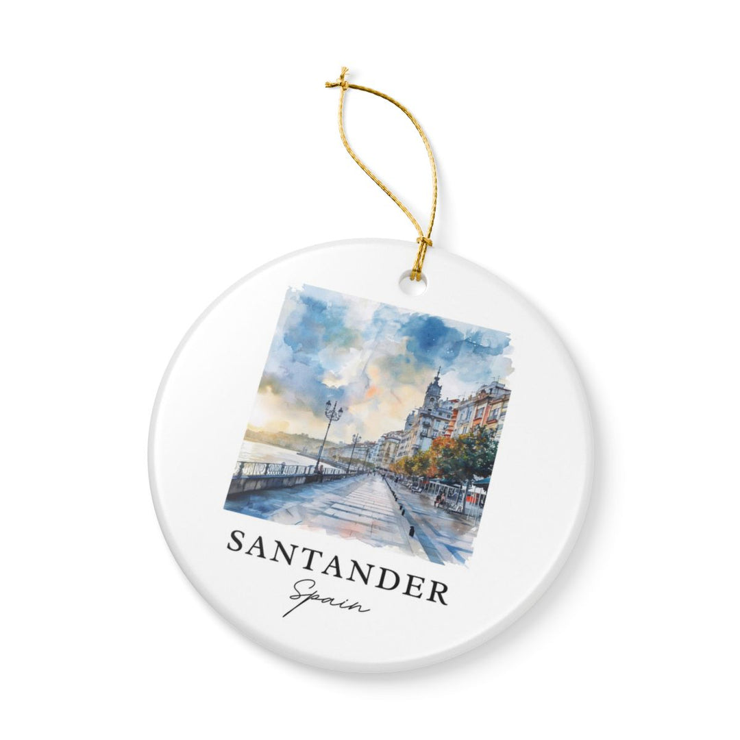 Santander Spain Ornament: Unique Santander Spain Souvenir, Santander Spain Xmas Decor, and Authentic Santander Spain Gift