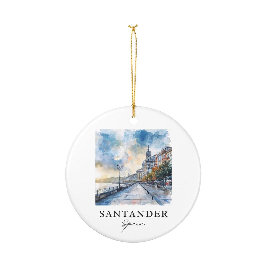 Santander Spain Ornament: Unique Santander Spain Souvenir, Santander Spain Xmas Decor, and Authentic Santander Spain Gift