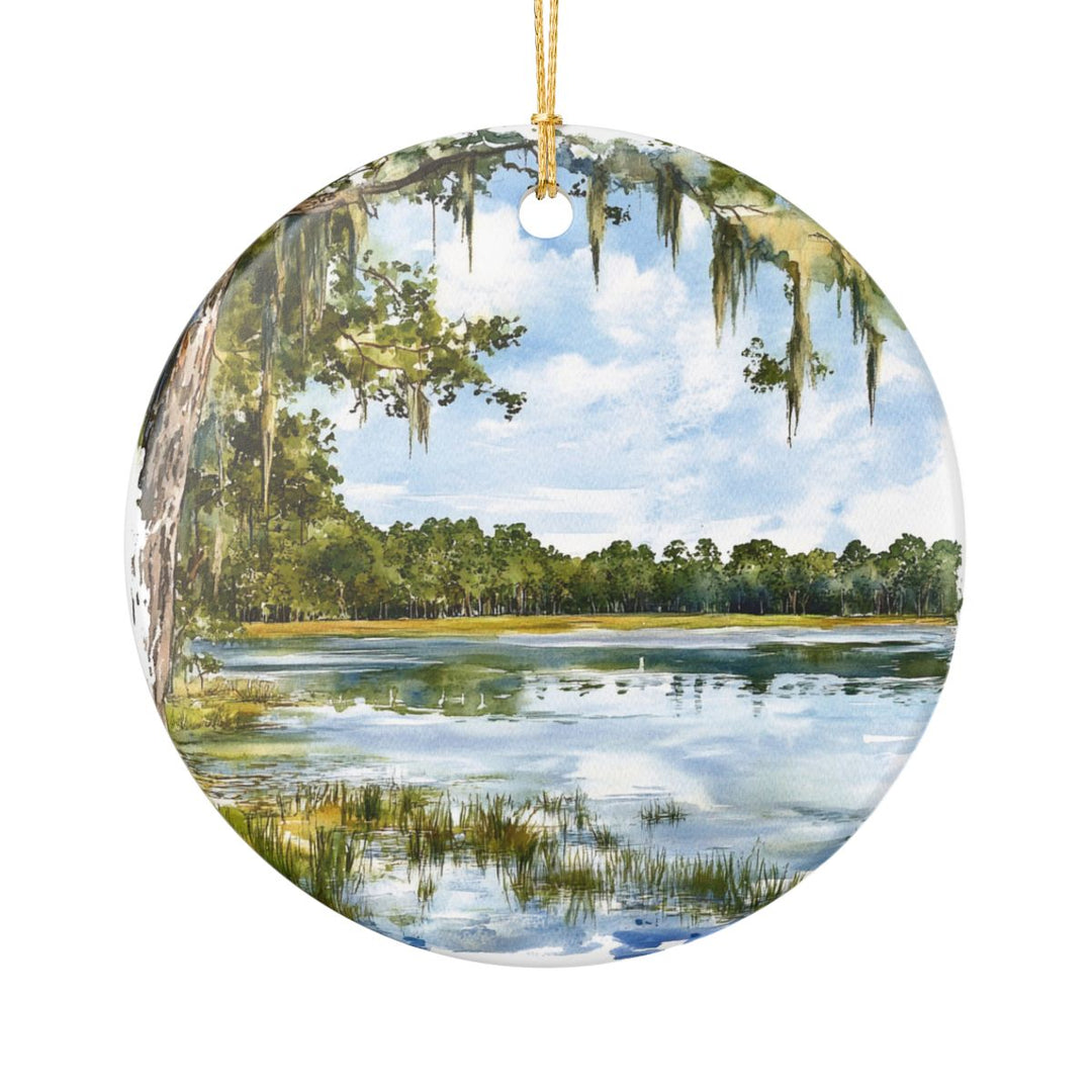 Santee Cooper Lakes South Carolina Ornament: Unique Santee Cooper Lakes Souvenir, Santee Cooper Lakes South Carolina Xmas Decor