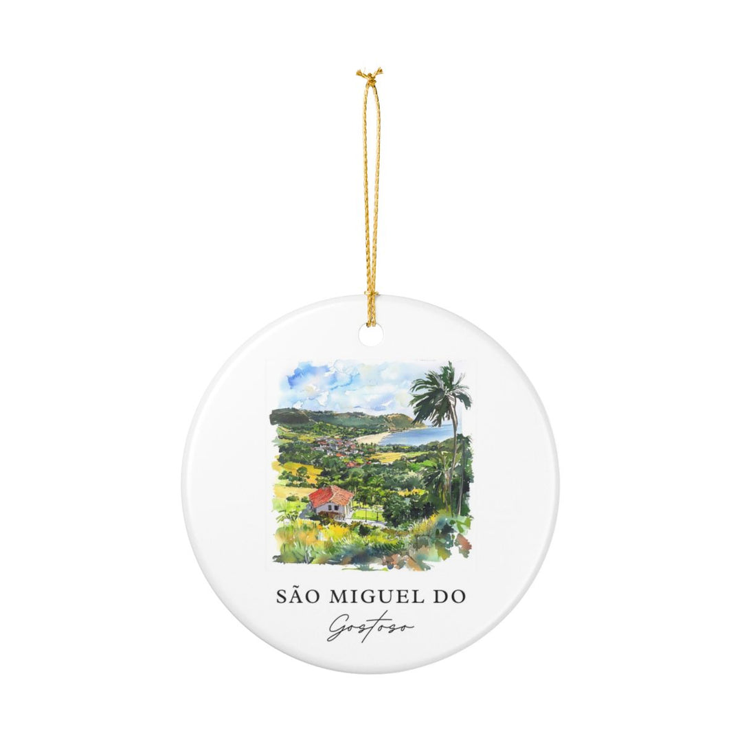 São Miguel Do Gostoso Brazil Ornament: Unique São Miguel Do Gostoso Souvenir, São Miguel Do Gostoso Brazil Xmas Decor