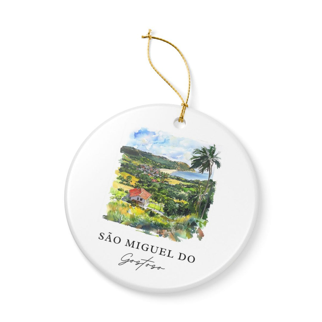 São Miguel Do Gostoso Brazil Ornament: Unique São Miguel Do Gostoso Souvenir, São Miguel Do Gostoso Brazil Xmas Decor
