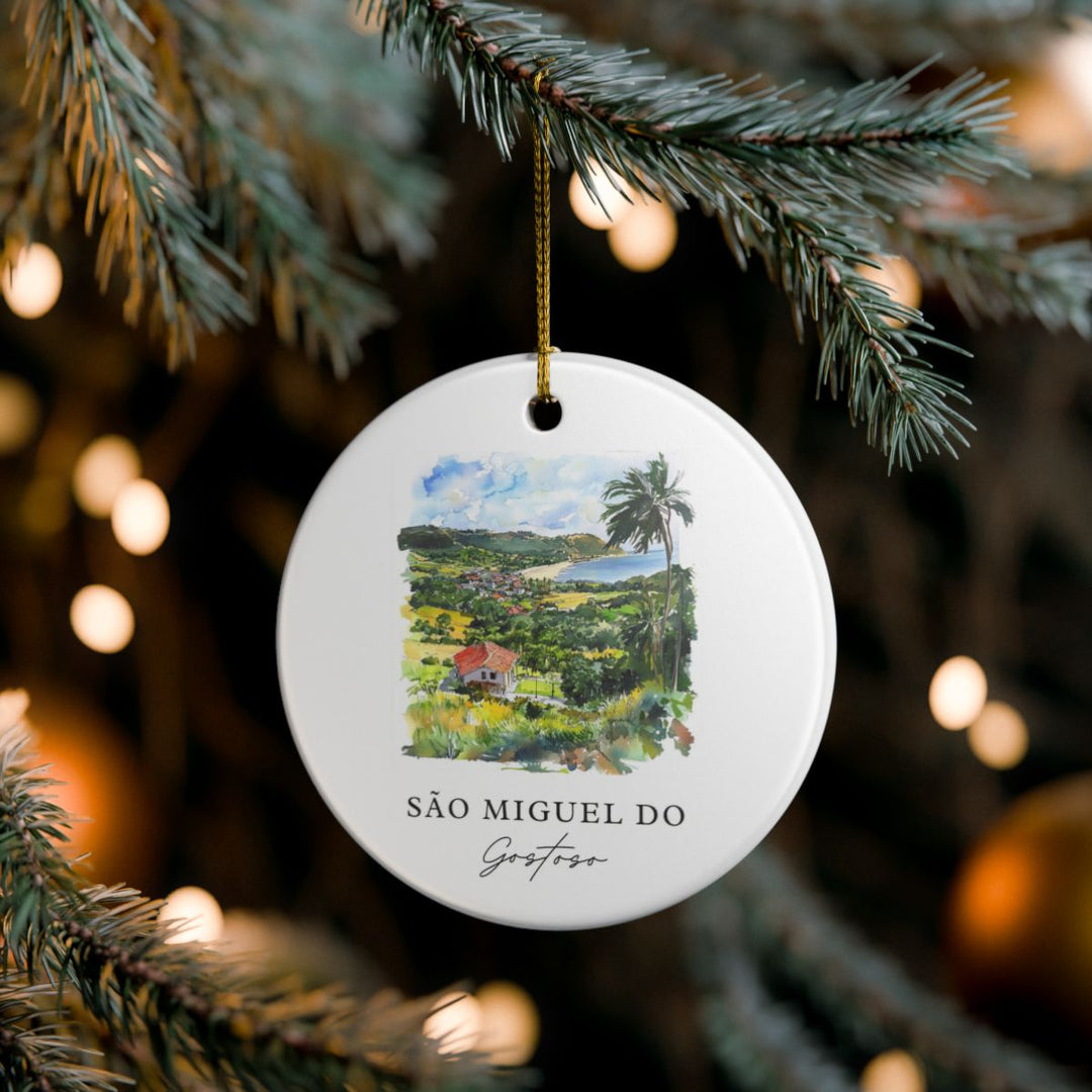 São Miguel Do Gostoso Brazil Ornament: Unique São Miguel Do Gostoso Souvenir, São Miguel Do Gostoso Brazil Xmas Decor