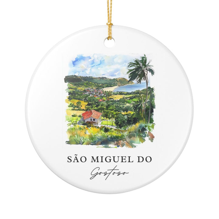 São Miguel Do Gostoso Brazil Ornament: Unique São Miguel Do Gostoso Souvenir, São Miguel Do Gostoso Brazil Xmas Decor