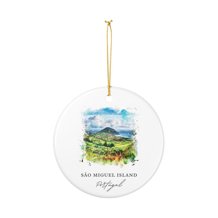 Sao Miguel Island Ornament: Unique Sao Miguel Island Souvenir, Sao Miguel Island Xmas Decor, and Authentic Sao Miguel Island Gift