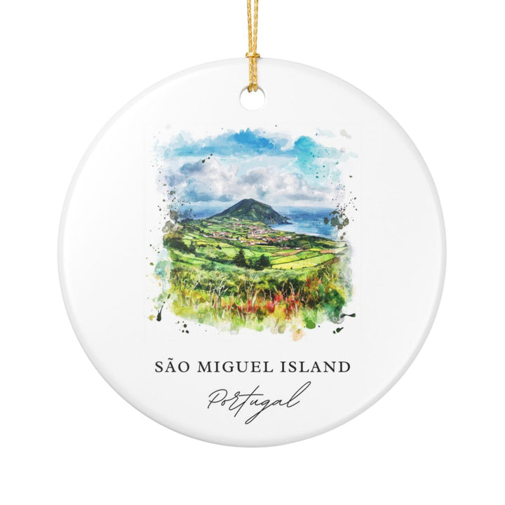 Sao Miguel Island Ornament: Unique Sao Miguel Island Souvenir, Sao Miguel Island Xmas Decor, and Authentic Sao Miguel Island Gift
