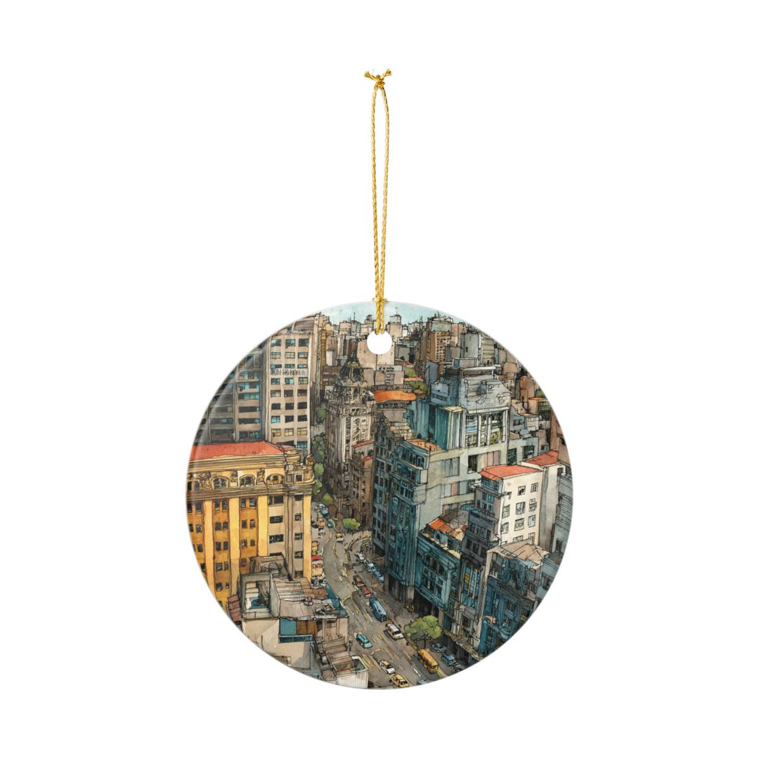 Sao Paulo Brazil Ornament: Unique Sao Paulo Souvenir, Sao Paulo Brazil Xmas Decor, and Authentic Sao Paulo Gift