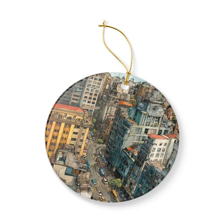 Sao Paulo Brazil Ornament: Unique Sao Paulo Souvenir, Sao Paulo Brazil Xmas Decor, and Authentic Sao Paulo Gift