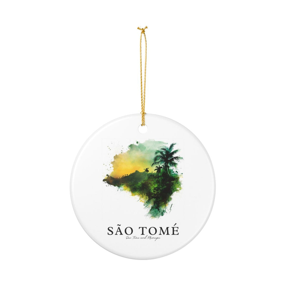 Sao Tome Sao Tome and Principe Ornament: Unique Sao Tome Sao Tome and Principe Souvenir, Sao Tome Sao Tome and Principe Xmas Decor