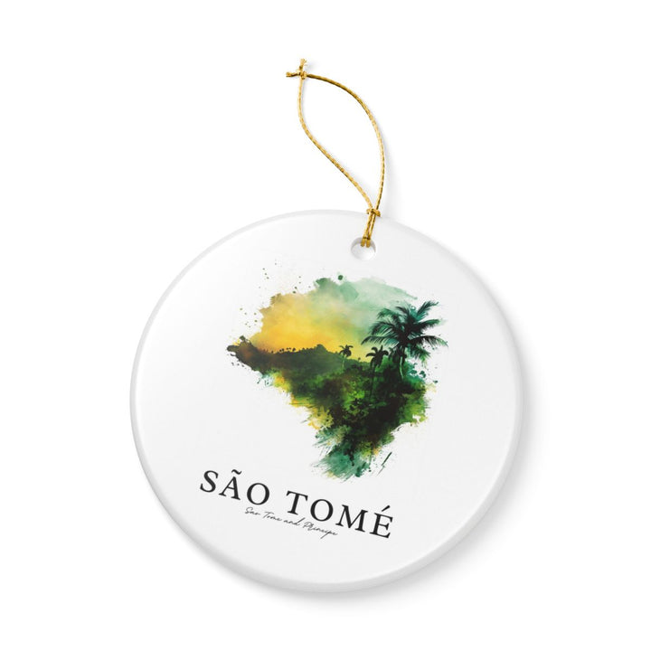 Sao Tome Sao Tome and Principe Ornament: Unique Sao Tome Sao Tome and Principe Souvenir, Sao Tome Sao Tome and Principe Xmas Decor