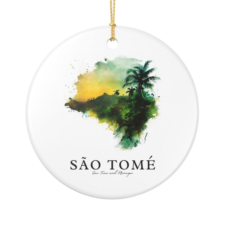 Sao Tome Sao Tome and Principe Ornament: Unique Sao Tome Sao Tome and Principe Souvenir, Sao Tome Sao Tome and Principe Xmas Decor