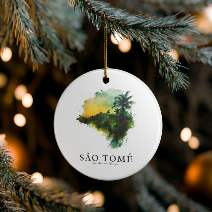 Sao Tome Sao Tome and Principe Ornament: Unique Sao Tome Sao Tome and Principe Souvenir, Sao Tome Sao Tome and Principe Xmas Decor